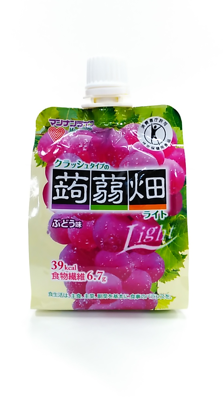 多慶屋公式サイト / マンナンライフ クラッシュタイプの蒟蒻畑ライト ぶどう味 150g