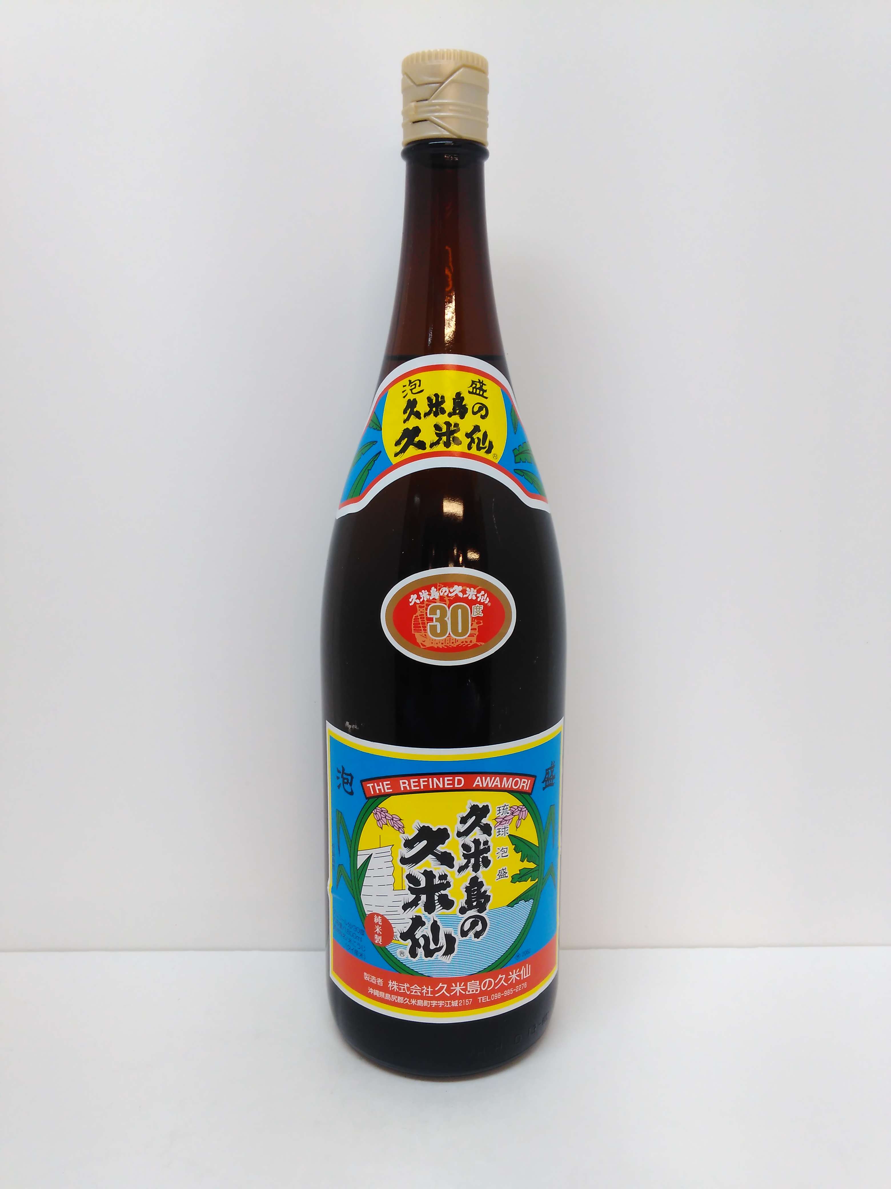 泡盛 久米島の久米仙 30度 1.8L瓶×1ケース（全6本） 送料無料：近江
