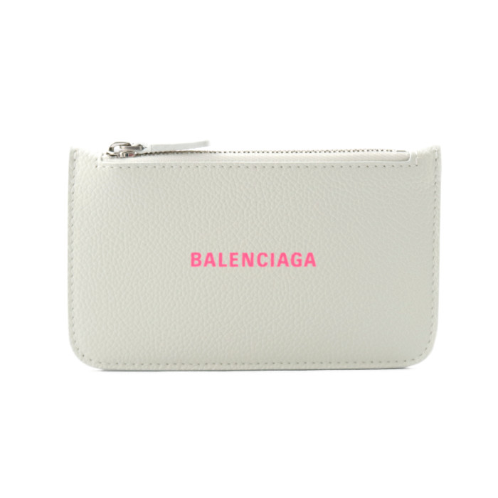 バレンシアガBALENCIAGAフラグメントケースコインケース5942141IZF39066ホワイトレディース