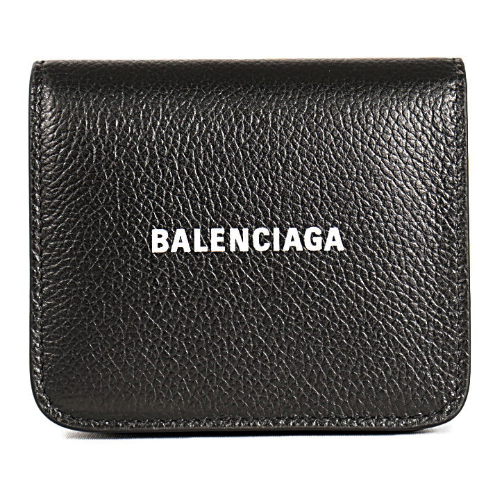 バレンシアガBALENCIAGA小銭入れ付き二つ折り財布CASHFLAPCO&CAHOLD5942161IZIM1090ブラックメンズ