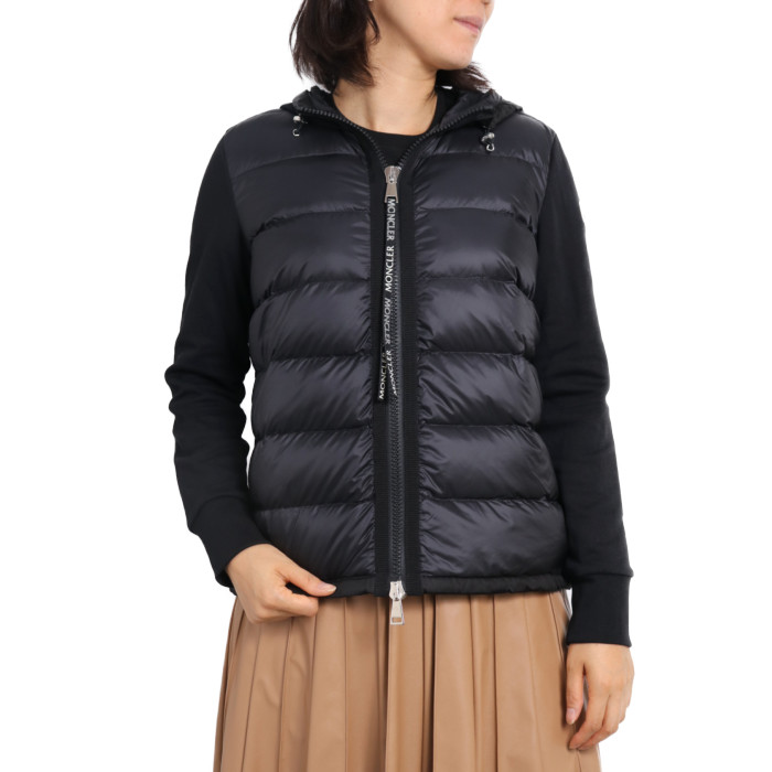 多慶屋公式サイト / モンクレール MONCLER レディース 異素材MIXダウンパーカー 8G50300 V8053 999 ブラック【BK】