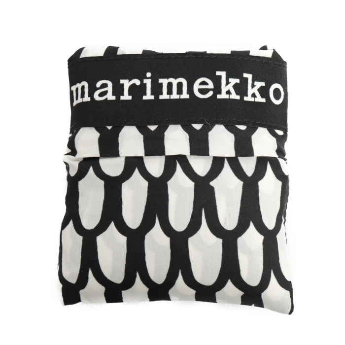 【レターパックライト】マリメッコ marimekko エコバッグ Pikku Suomu 49036 190 オフホワイト ブラック レディース