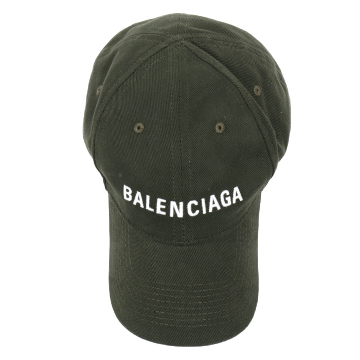 バレンシアガ BALENCIAGA 帽子 キャップ 590758 410B2 2177 ダークグリーン メンズ