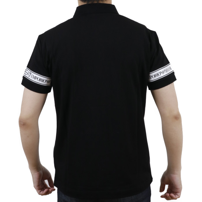 【送料無料!】イーエーセブン EA7 メンズ 半袖 ポロシャツ 3KPF04 1200 ブラック【BLACK】