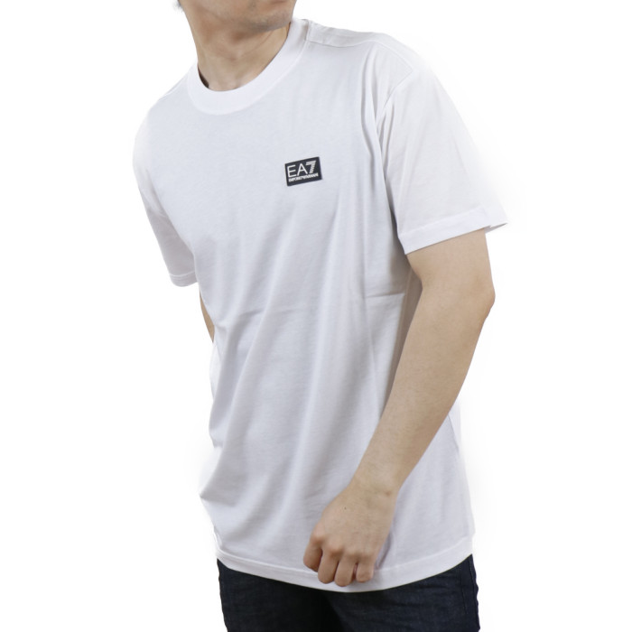 イーエーセブン EA7 メンズ 半袖 Tシャツ カットソー 3KPT63 1100 ホワイト【WHITE】