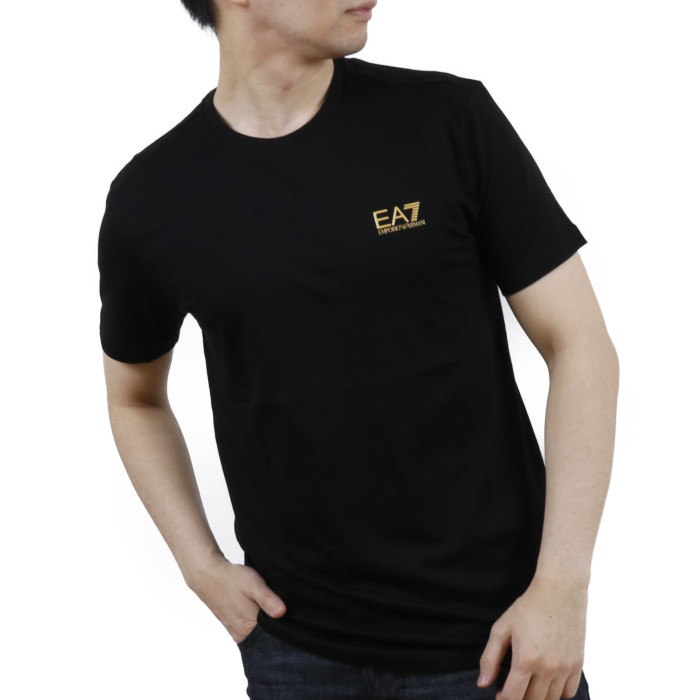 イーエーセブン EA7 メンズ 半袖 Tシャツ カットソー 8NPT51 0208 ブラック【BLACK】