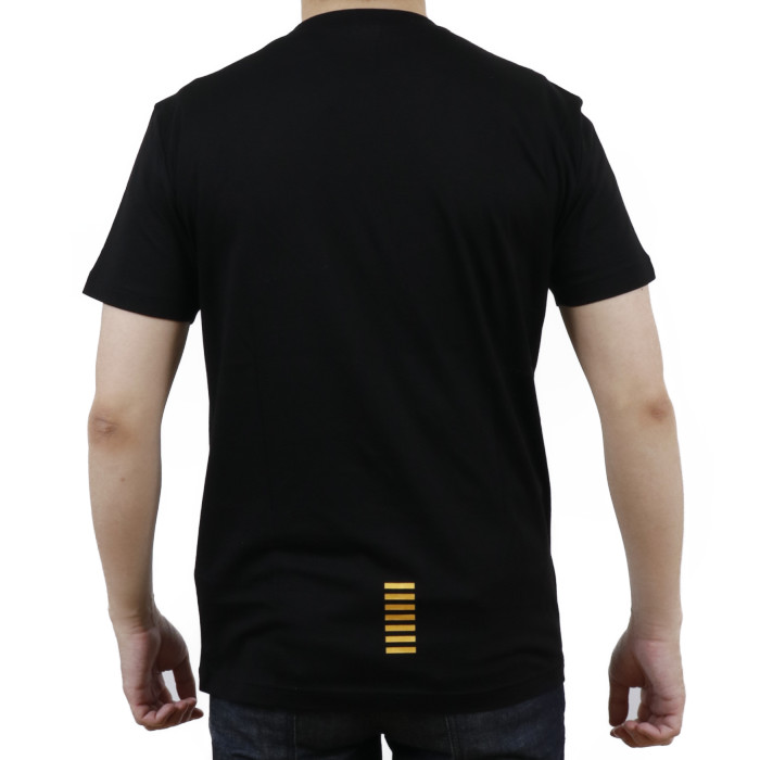 【送料無料!】イーエーセブン EA7 メンズ 半袖 Tシャツ カットソー 8NPT51 0208 ブラック【BLACK】