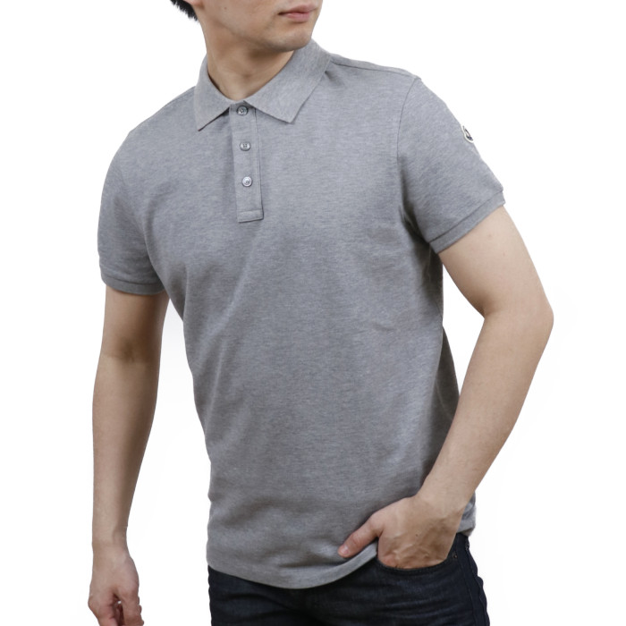 モンクレール メンズポロシャツ 半袖 グレー サイズXS - ポロシャツ