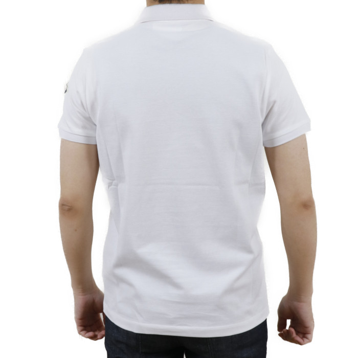 モンクレール MONCLER メンズ 半袖 ポロシャツ 8A705 8A70510 84556 001 ホワイト【WHITE】