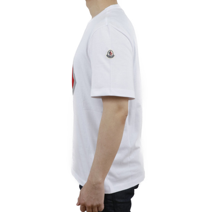 モンクレール MONCLER メンズ 半袖 Tシャツ カットソー 8C7B4 8C7B440 8390T 001 ホワイト【WHITE】