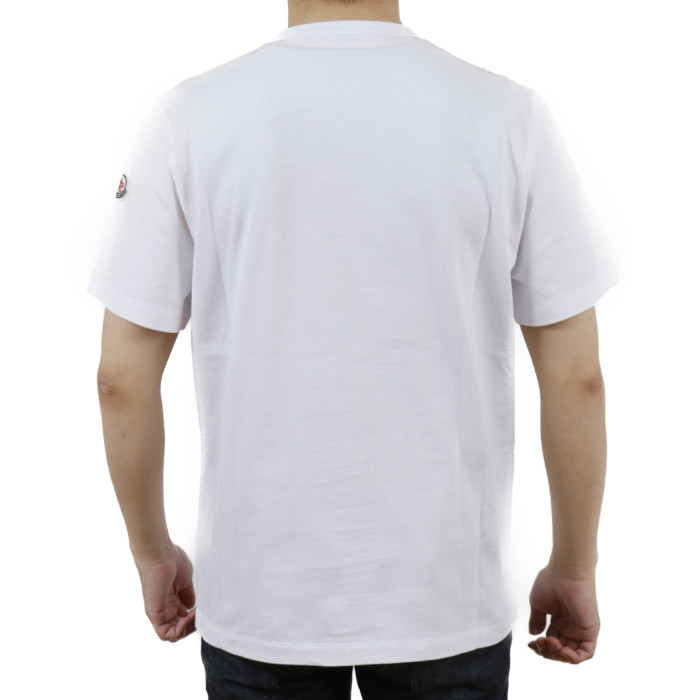 モンクレール MONCLER メンズ 半袖 Tシャツ カットソー 8C7B5 8C7B510 8390T 001 ホワイト【WHITE】