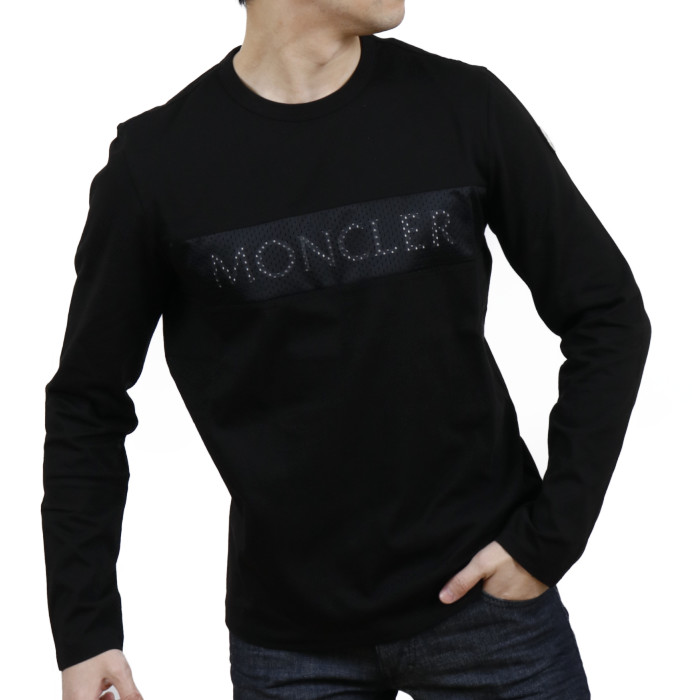 多慶屋公式サイト / 【送料無料!】モンクレール MONCLER メンズ 長袖 クルーネック Tシャツ 8D718 999 ブラック