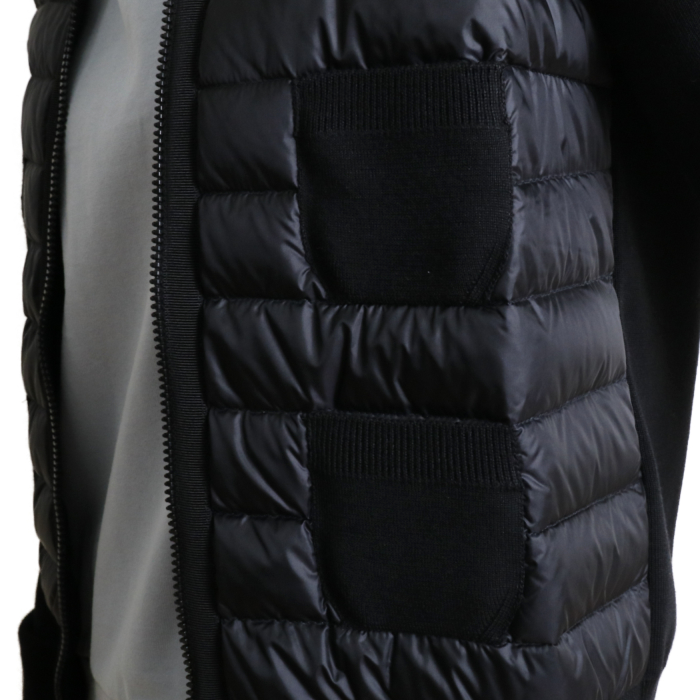 モンクレール MONCLER レディース ニット 切り替え ダウン ジャケット 9B510 9B51000 A9018 999 ブラック【BLACK】