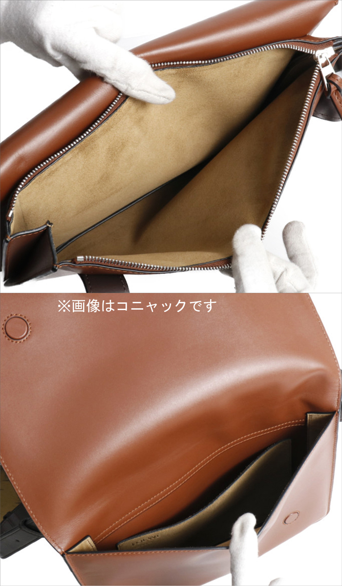 LOEWE ロエベ ガセットフラット メッセンジャー 335.54.Z13 ショルダー ...