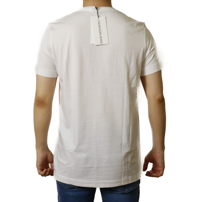 【送料無料!】カルバンクライン ジーンズ CALVIN KLEIN JEANS メンズ 半袖 Tシャツ カットソー J30J317092 YAF ホワイト【WHITE】