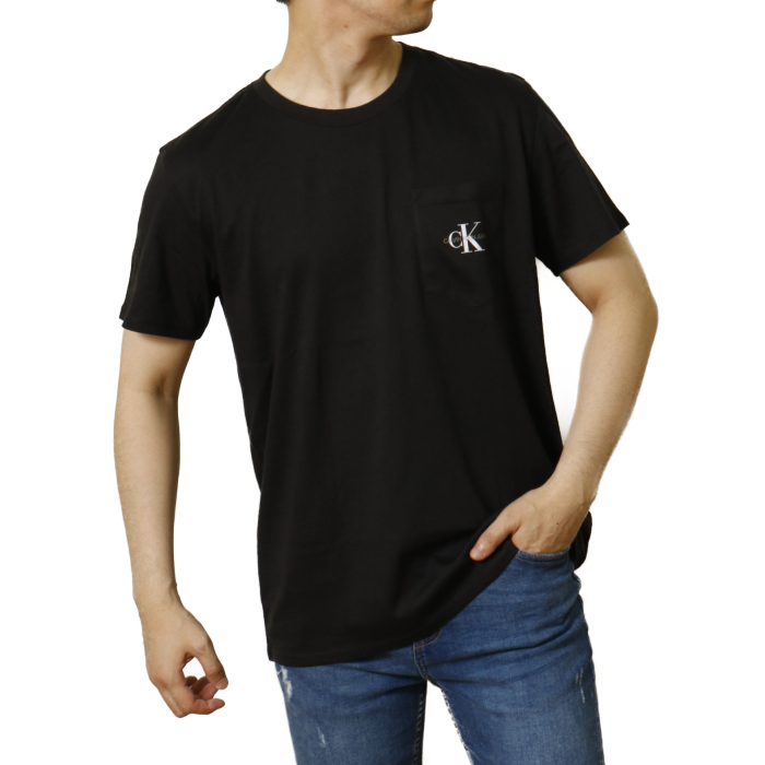 カルバンクライン ジーンズ CALVIN KLEIN JEANS メンズ 半袖 Tシャツ カットソー J30J317294 BEH ブラック【BLACK】