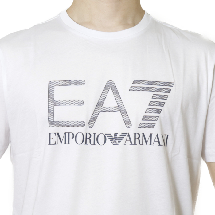 【送料無料!】イーエーセブン EA7 メンズ 半袖 Tシャツ カットソー 3KPT81 1100  ホワイト【WHITE】