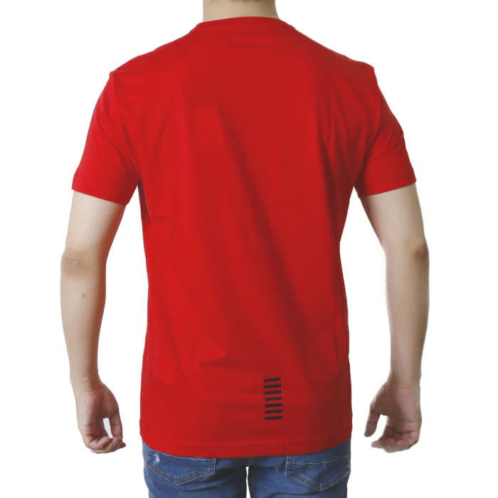 イーエーセブン EA7 メンズ 半袖 Tシャツ カットソー 8NPT51 1451  レッド【RED】