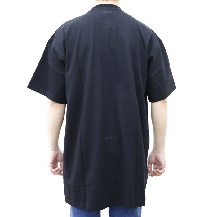 ヴェトモン VETEMENTS ユニセックス 半袖 Tシャツ カットソー UE51TR810B  ブラック【BLACK】