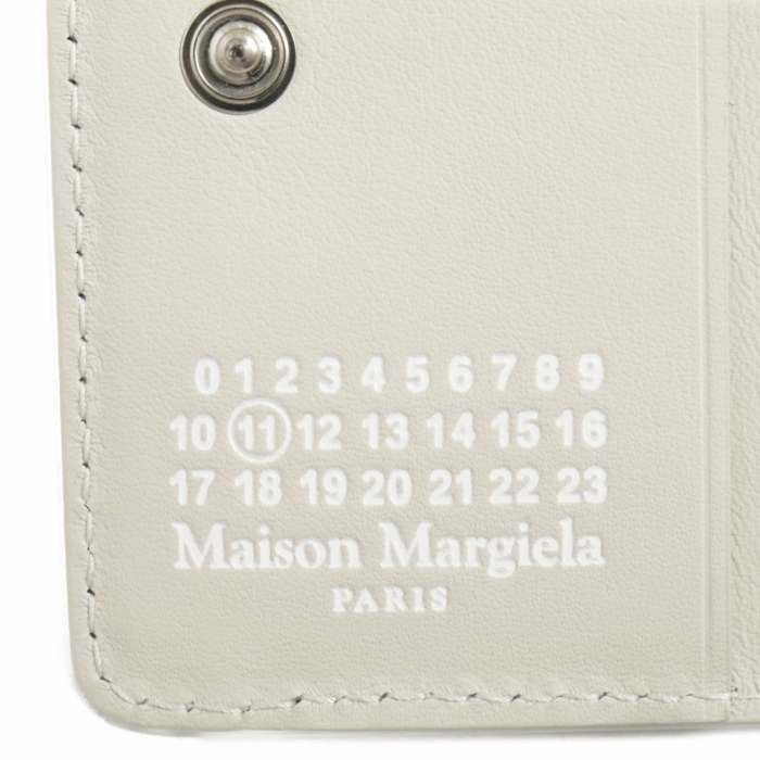 メゾンマルジェラ MAISON MARGIELA カードケース S56UI0128 P4303 T2003 キーリング付 レザー ホワイト メンズ