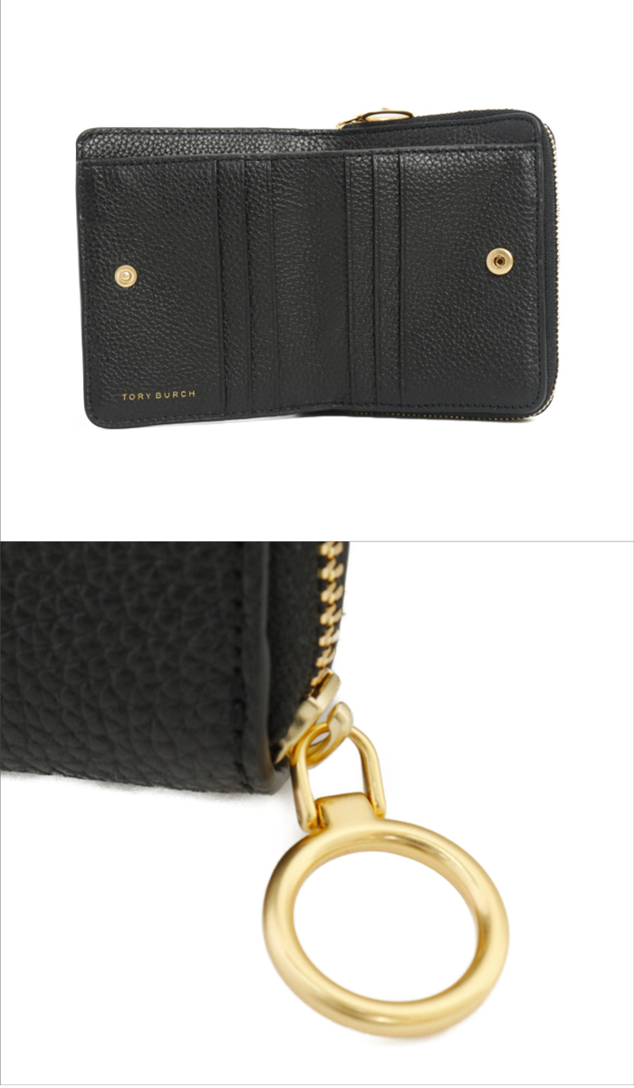 多慶屋公式サイト / トリーバーチ TORY BURCH 財布 二つ折り PERRY BOMBE バイフォールドウォレット 74845 0086  001 ブラック レディース