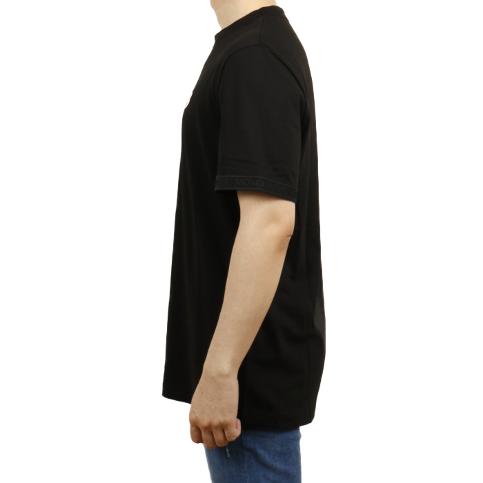 モンクレール MONCLER メンズ 半袖 Tシャツ 8C00026 8C00026 8390T 999 ブラック【BLACK】 サイズ【XL】