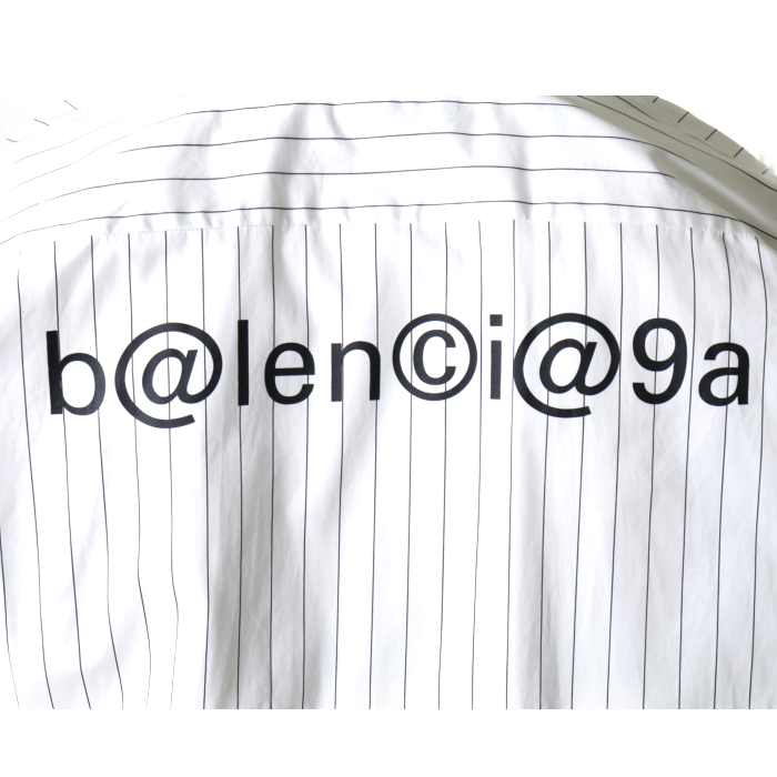 バレンシアガ BALENCIAGA メンズ 半袖 シャツ 621912 PIM35  ホワイト【WHITE】 サイズ【38】