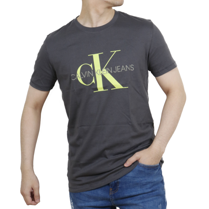 カルバンクライン　ジーンズ CALVIN KLEIN JEANS メンズ 半袖 Tシャツ J30J317065 PCK グレー【GRAY】
