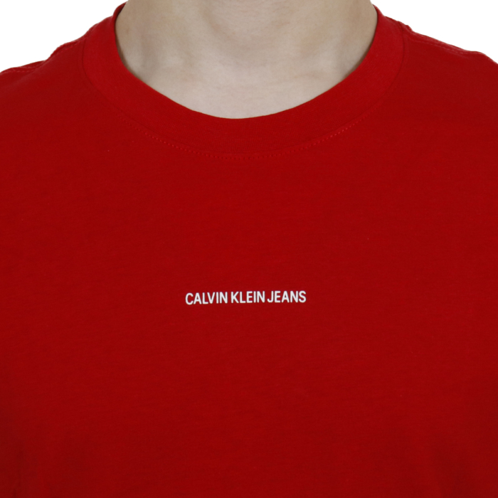 カルバンクライン　ジーンズ CALVIN KLEIN JEANS メンズ 半袖 Tシャツ J30J318067 XCF レッド【RED】