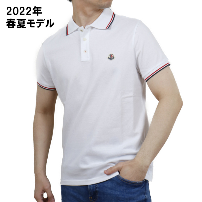 モンクレール MONCLER メンズ ポロシャツ 8A70300 8A70300 84556 001 ホワイト 【WHITE】