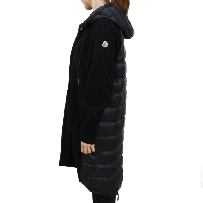 モンクレール MONCLER レディース ニット ダウンコート 9B00009 9B00009 M1131 999 ブラック【BLACK】 S