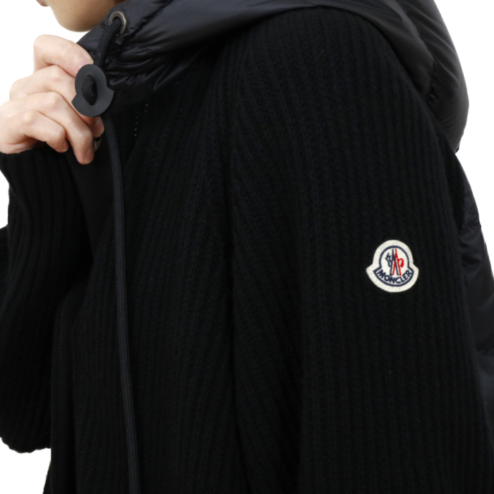 モンクレール MONCLER レディース ニット ダウンコート 9B00009 9B00009 M1131 999 ブラック【BLACK】 S