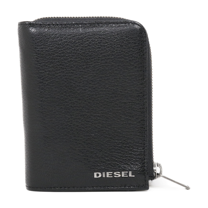 ディーゼル DIESEL 小銭入れ付き 二つ折り財布 DIESEL X07323 P4229 H1146 ブラック メンズ