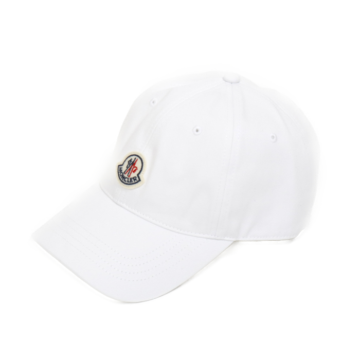 モンクレール MONCLER ベースボールキャップ 帽子 3B00035 V0090 001 ホワイト メンズ レディース ユニセックス
