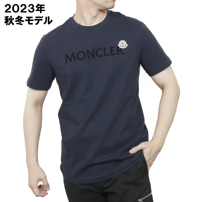 モンクレール MONCLER メンズ Tシャツ 8C00047 8390T 778 ネイビー S