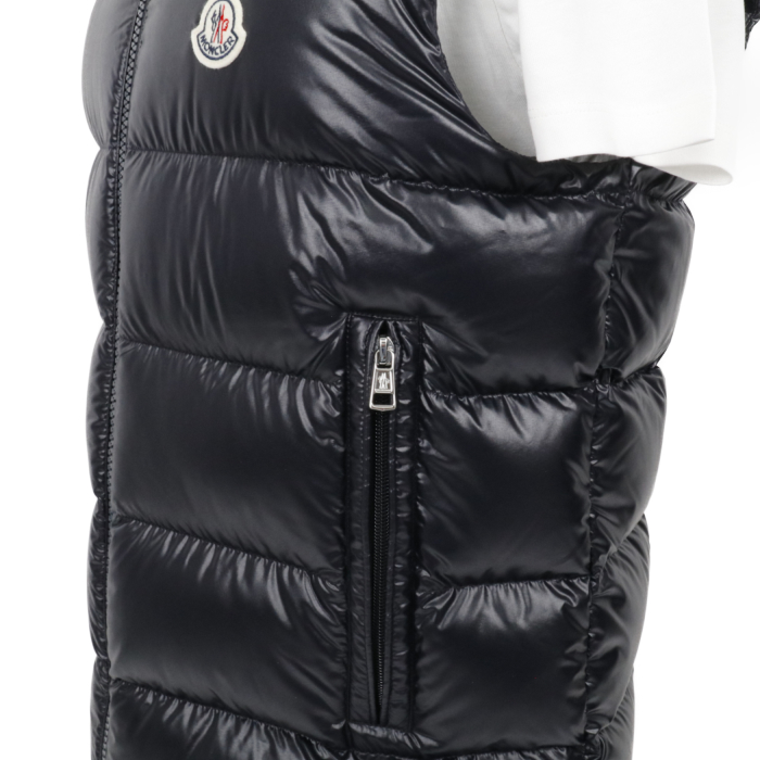 モンクレール MONCLER メンズ ダウンベスト OUSE ウーズ 1A00045 595ZJ 778 ネイビー サイズ5