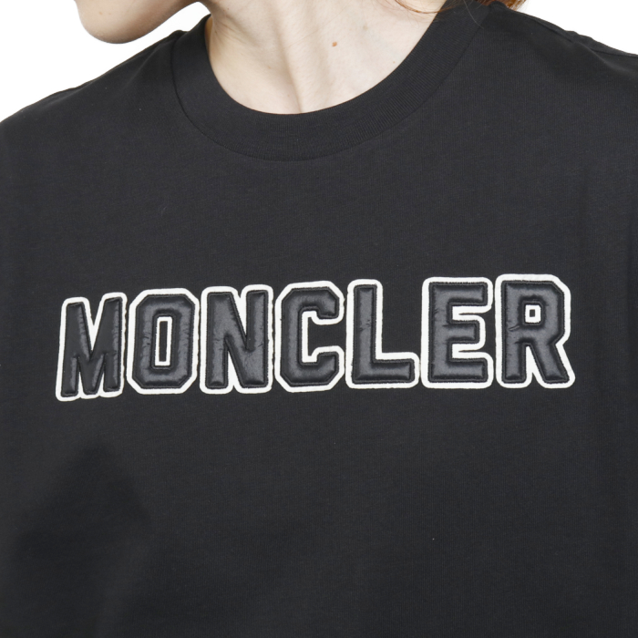 モンクレール MONCLER レディース Tシャツ 8C00008 829HP 999 ブラック【XS】
