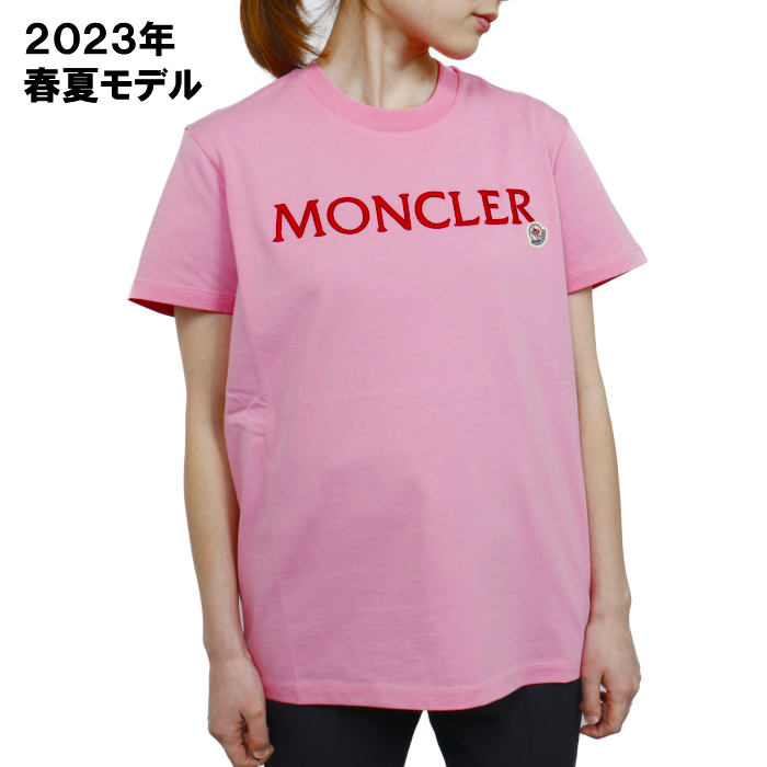 モンクレール MONCLER レディース Tシャツ 8C00009 829HP 52A ピンク