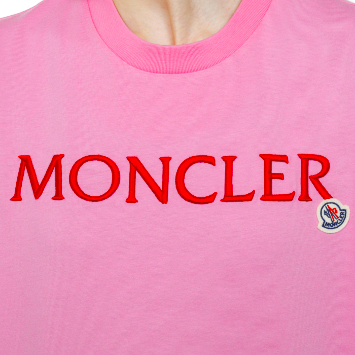 モンクレール MONCLER レディース Tシャツ 8C00009 829HP 52A ピンク【S】