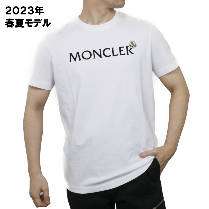 モンクレール MONCLER メンズ Tシャツ 8C00064 8390T 001 ホワイト【S】