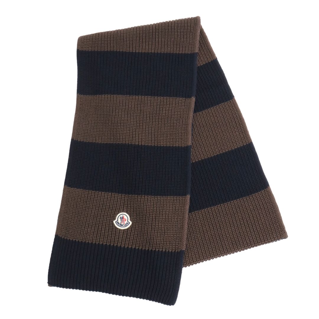 【完売御礼】MONCLER  モンクレール メンズ  SCARF スカーフ マフラー  3C00003 M1509 ネイビー NAVY