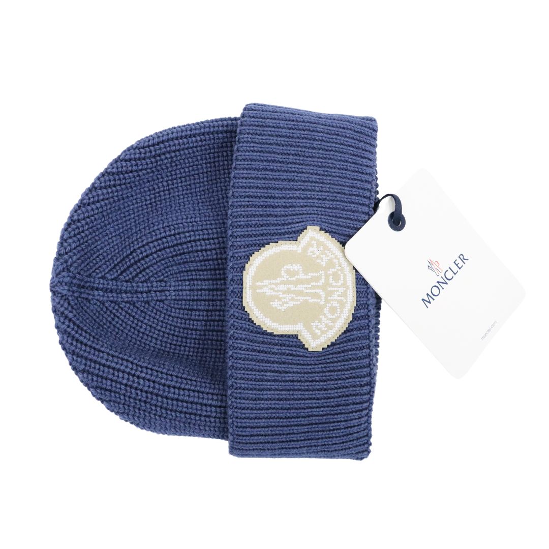 MONCLER モンクレール  メンズ  ニットキャップ 3B00019 M1282 ブルー BLUE