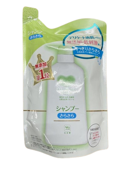 【送料無料】牛乳石鹸 カウブランド 無添加シャンプーさらさら 詰替え用 380mL 10個セット 