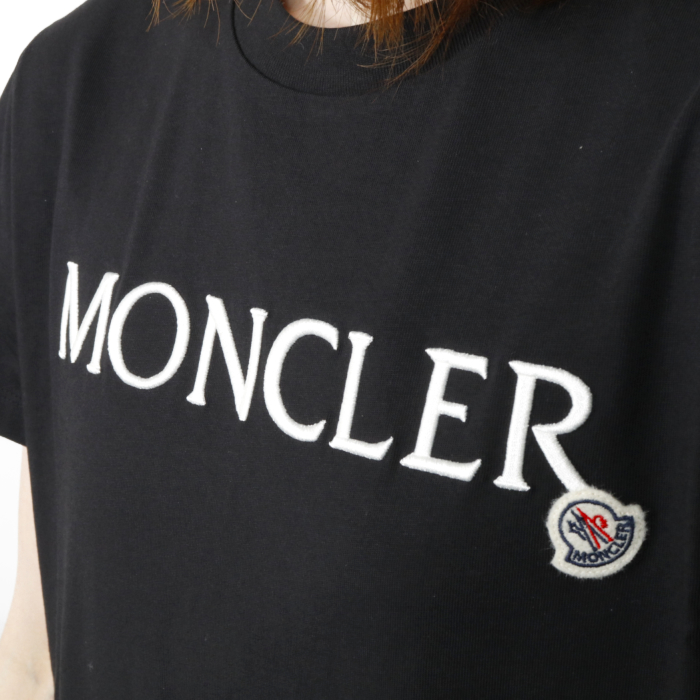 モンクレール MONCLER レディースカットソー 8C00016 829HP 999 ブラック Sサイズ