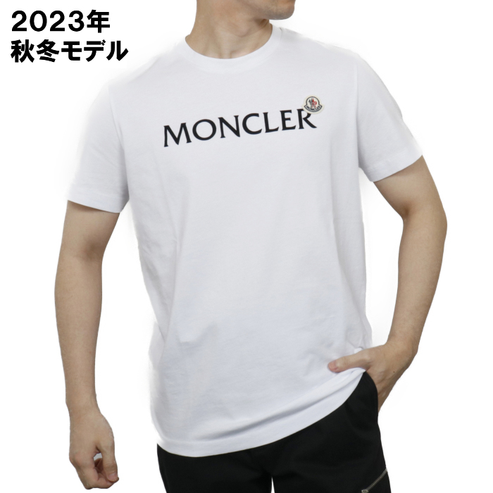 モンクレール MONCLER Sサイズ カットソー Tシャツ  8C00047 8390T ホワイト メンズ