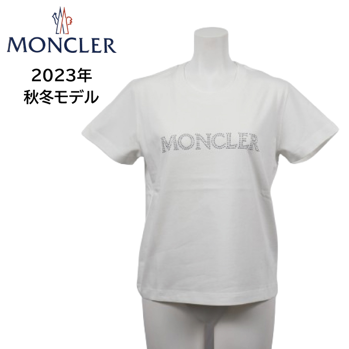 モンクレール MONCLER レディース カットソー 8C00014 829HP ホワイト Sサイズ