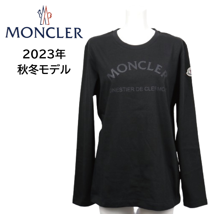 モンクレール MONCLER レディース カットソー 8D00003 829HP ブラック BLACK 黒