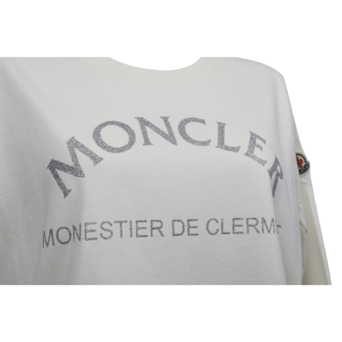 モンクレール MONCLER レディース カットソー 8D00003 829HP ホワイト Sサイズ