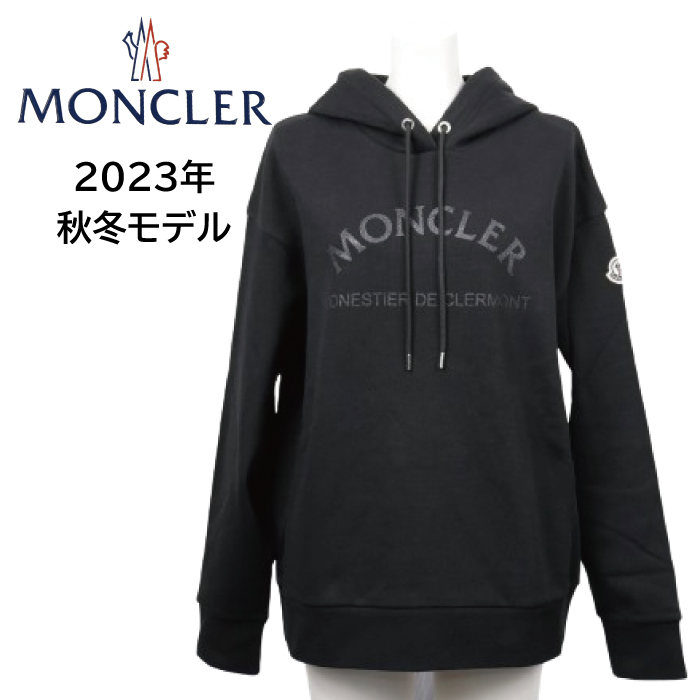 モンクレール MONCLER レディース スウェット パーカー 8G00055 899U5 ブラック BLACK 黒
