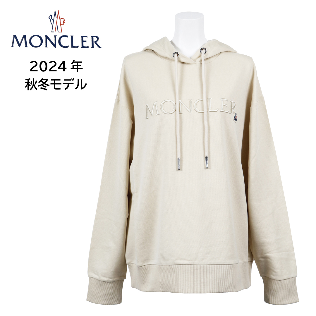 MONCLER モンクレール レディース パーカー 8G00019 89A1K フーディー ベージュ BEIGE Sサイズ